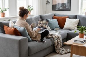 smart working sul divano